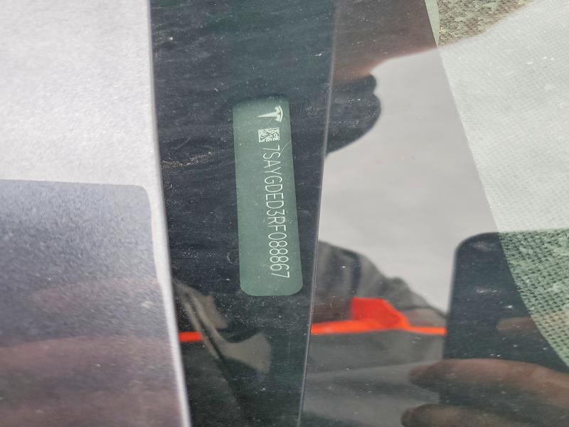 2024 Tesla Model Y მანქანა იყიდება აუქციონზე, vin: 7SAYGDED3RF088867, აუქციონის ნომერი: 64187466