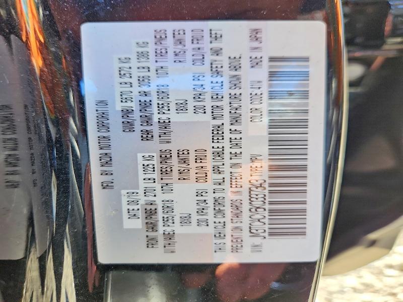 Aukcja sprzedaży 2019 Mazda Cx-9, vin: JM3TCACY6K0337343, numer aukcji: 65486856