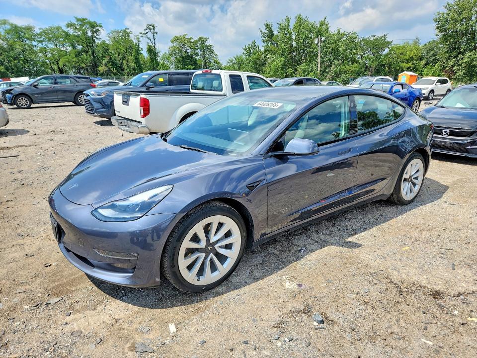 Продажа на аукционе авто 2022 Tesla Model 3, vin: 5YJ3E1EB4NF246654, номер лота: 64008356
