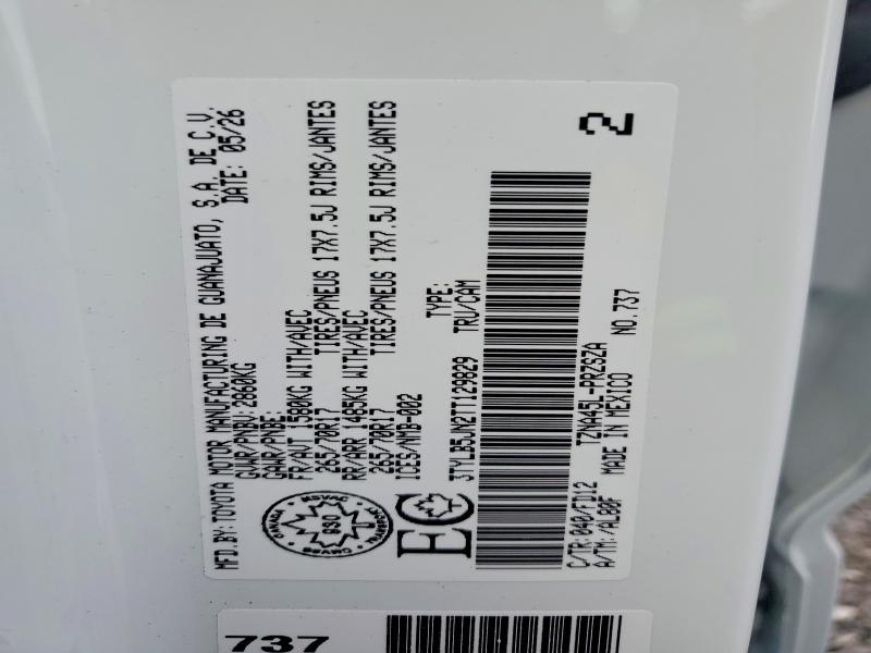 2026 Toyota Tacoma მანქანა იყიდება აუქციონზე, vin: 3TYLB5JN2TT129829, აუქციონის ნომერი: 64770486