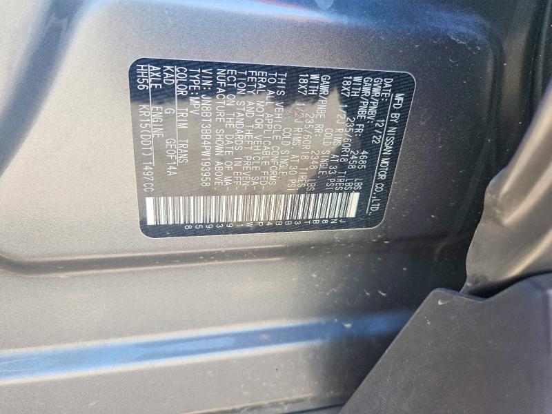 66016996 :رقم المزاد ، JN8BT3BB4PW193958 vin ، 2023 Nissan Rogue مزاد بيع