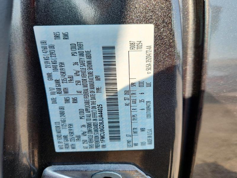 Aukcja sprzedaży 2018 Ford Escape, vin: 1FMCU9GD8JUA44025, numer aukcji: 63582046