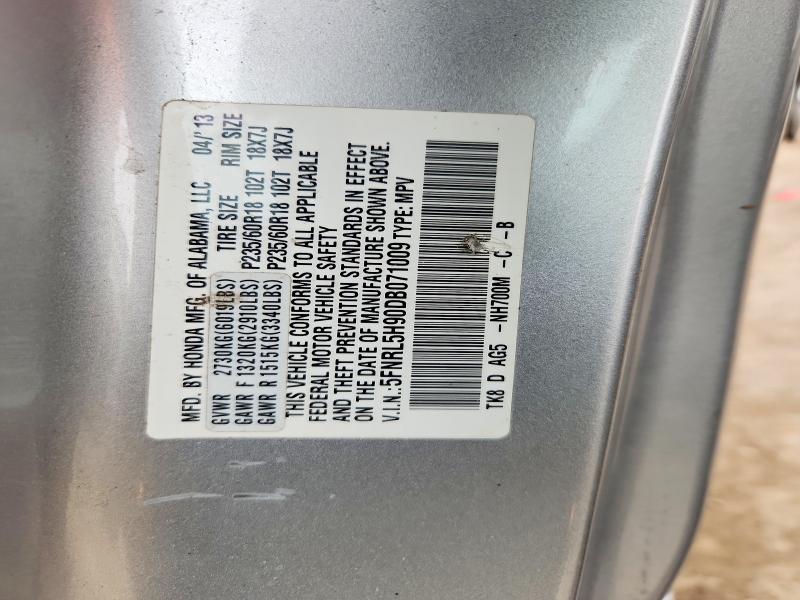Продаж на аукціоні авто 2013 Honda Odyssey, vin: 5FNRL5H90DB071009, номер лоту: 64035326