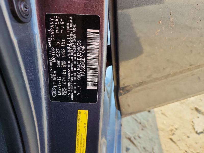 66908596 :رقم المزاد ، KMHCU4AE1DU294005 vin ، 2013 Hyundai Accent مزاد بيع