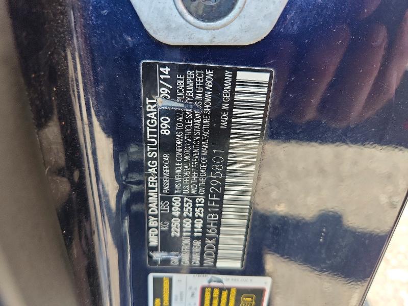 65354986 :رقم المزاد ، WDDKJ6HB1FF295801 vin ، 2015 Mercedes-benz E مزاد بيع