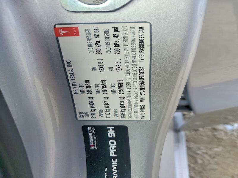 66834666 :رقم المزاد ، 5YJ3E1EA9JF008784 vin ، 2018 Tesla Model 3 مزاد بيع