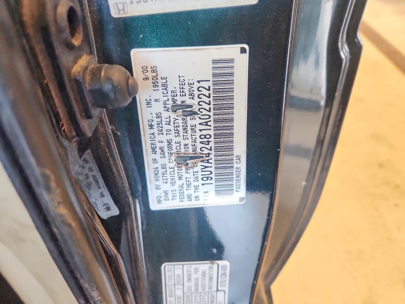 Aukcja sprzedaży 2001 Acura 3.2cl, vin: 19UYA42481A022221, numer aukcji: 64069696