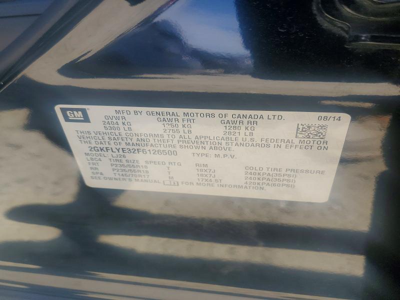 Продажа на аукционе авто 2015 Gmc Terrain, vin: 2GKFLYE32F6126500, номер лота: 64834406