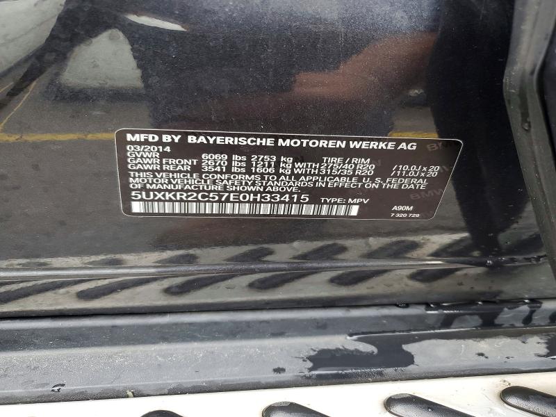 Продажа на аукционе авто 2014 Bmw X5, vin: 5UXKR2C57E0H33415, номер лота: 65338476