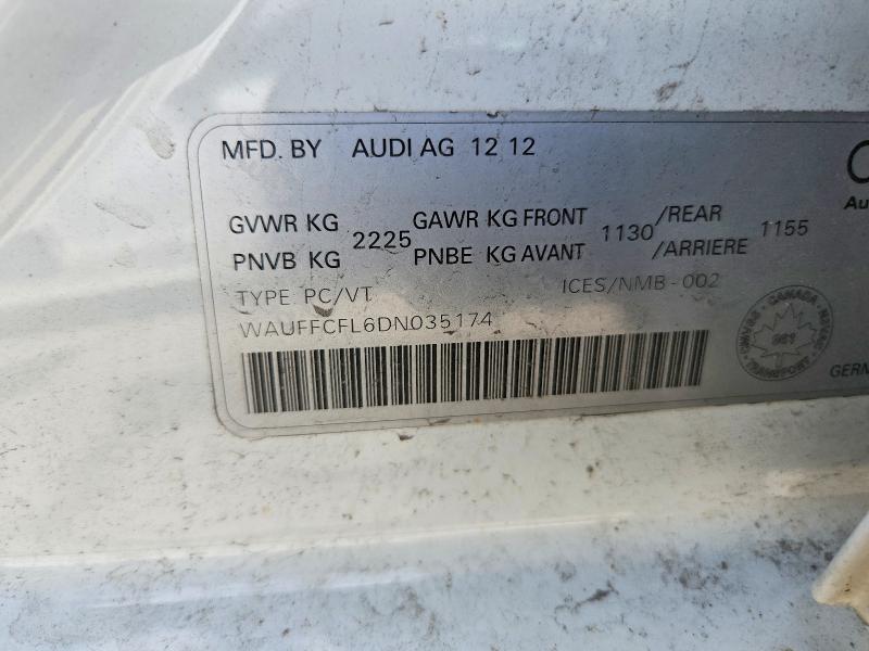 Продажа на аукционе авто 2013 Audi A4, vin: WAUFFCFL6DN035174, номер лота: 65435846