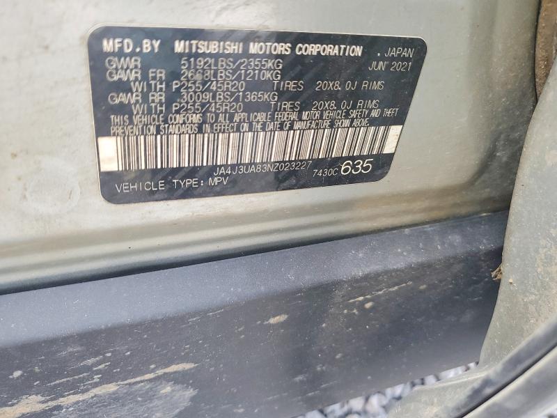 Aukcja sprzedaży 2022 Mitsubishi Outlander, vin: JA4J3UA83NZ023227, numer aukcji: 66899146
