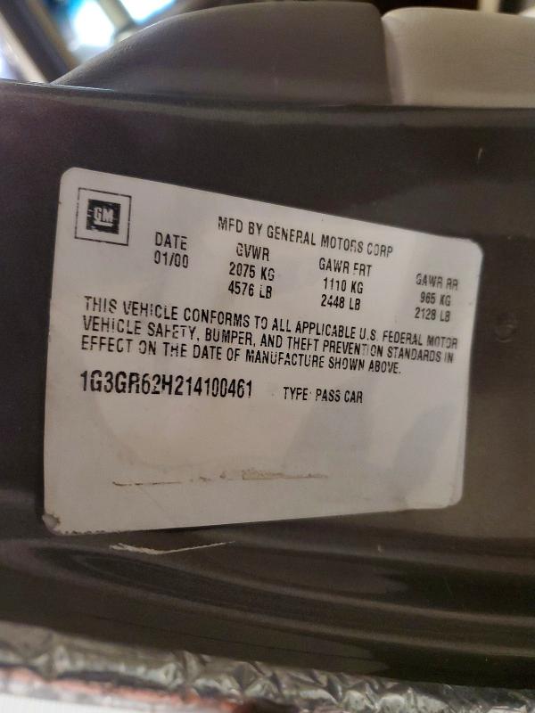 2001 Oldsmobile Aurora მანქანა იყიდება აუქციონზე, vin: 1G3GR62H214100461, აუქციონის ნომერი: 63468736