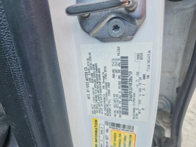 Aukcja sprzedaży 2017 Ford Fusion, vin: 3FA6P0LU7HR386759, numer aukcji: 66689996