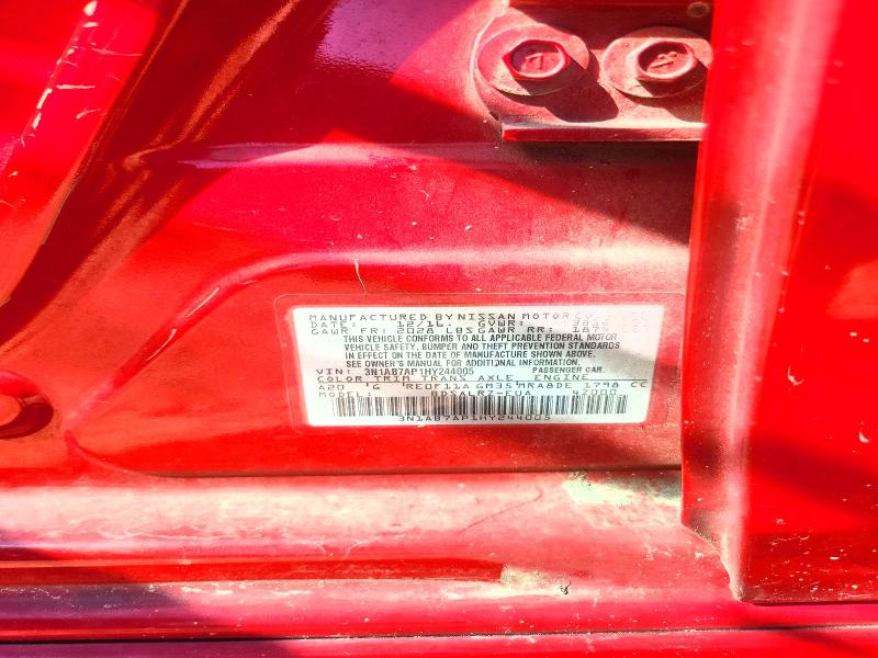 Aukcja sprzedaży 2017 Nissan Sentra, vin: 3N1AB7AP1HY244005, numer aukcji: 66448076