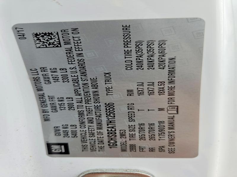66357586 :رقم المزاد ، 1GCHSBEA7H1256586 vin ، 2017 Chevrolet Colorado مزاد بيع