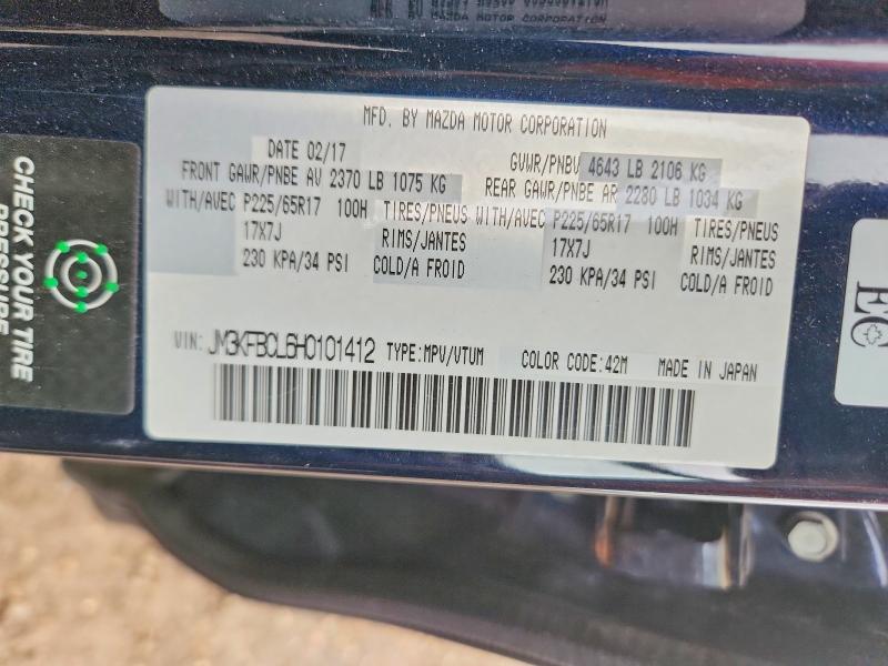 Aukcja sprzedaży 2017 Mazda Cx-5, vin: JM3KFBCL6H0101412, numer aukcji: 64436476