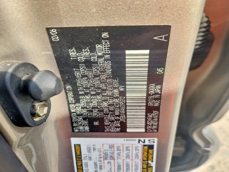 Продажа на аукционе авто 2006 Toyota 4runner, vin: JTEBU14R460095212, номер лота: 66694496