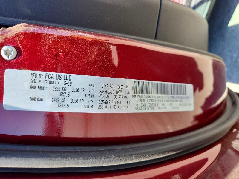 63894146 :رقم المزاد ، 2C4RC1FG8KR706361 vin ، 2019 Chrysler Pacifica مزاد بيع