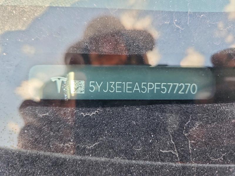 Aukcja sprzedaży 2023 Tesla Model 3, vin: 5YJ3E1EA5PF577270, numer aukcji: 65507366