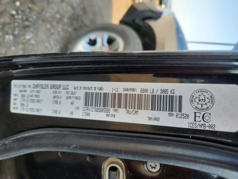 Продаж на аукціоні авто 2011 Dodge Ram 1500, vin: 1D7RV1CT6BS605593, номер лоту: 63504116