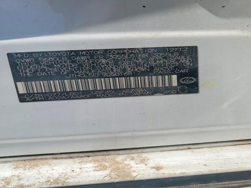 Aukcja sprzedaży 2013 Lexus Ls, vin: JTHCL5EF9D5016817, numer aukcji: 65960606