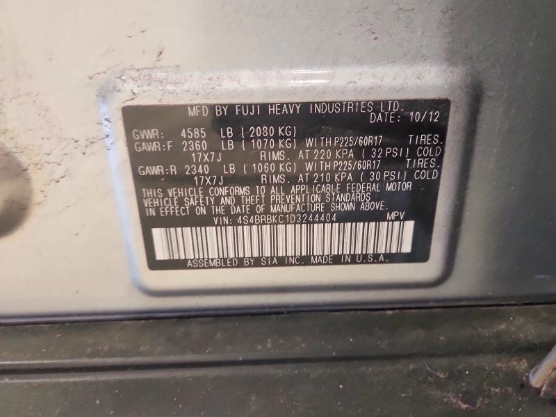 Aukcja sprzedaży 2013 Subaru Outback, vin: 4S4BRBKC1D3244404, numer aukcji: 65907276