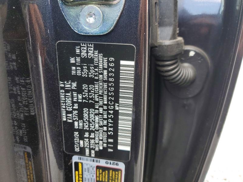 63649116 :رقم المزاد ، 5XYP54GC2SG583269 vin ، 2025 Kia Telluride مزاد بيع