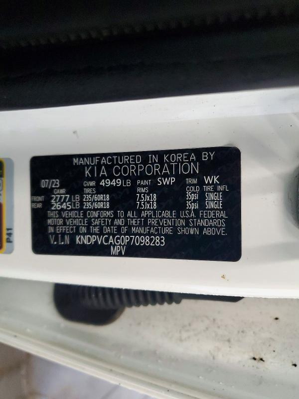 64554646 :رقم المزاد ، KNDPVCAG0P7098283 vin ، 2023 Kia Sportage مزاد بيع