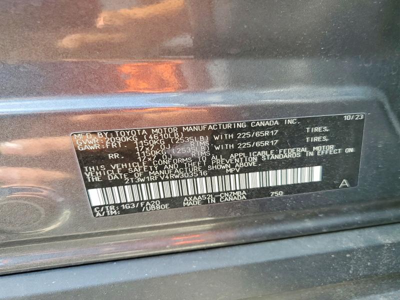 Продажа на аукционе авто 2024 Toyota Rav4, vin: 2T3W1RFV4RW303516, номер лота: 65605906