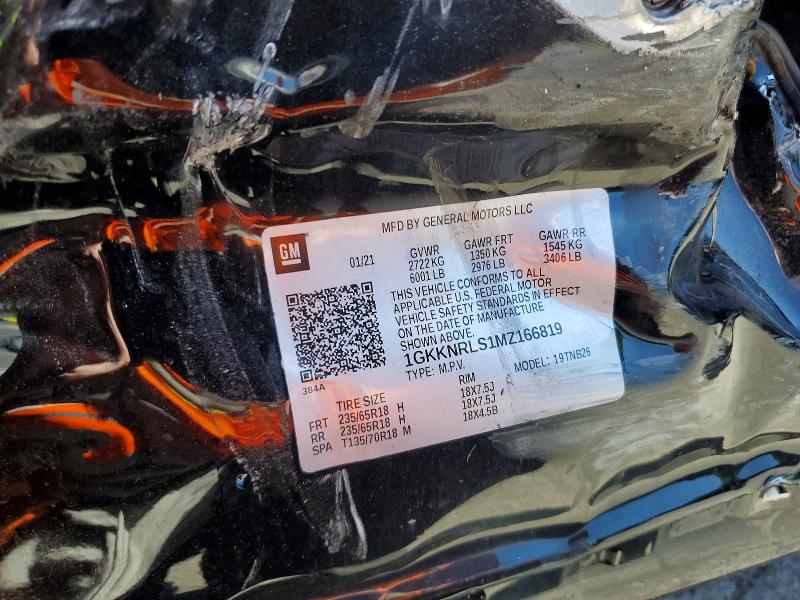 2021 Gmc Acadia მანქანა იყიდება აუქციონზე, vin: 1GKKNRLS1MZ166819, აუქციონის ნომერი: 63576706