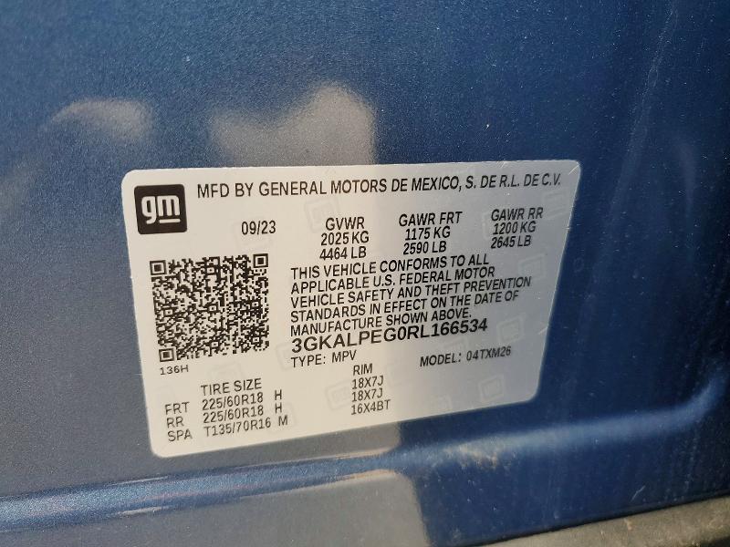 Aukcja sprzedaży 2024 Gmc Terrain, vin: 3GKALPEG0RL166534, numer aukcji: 65355566