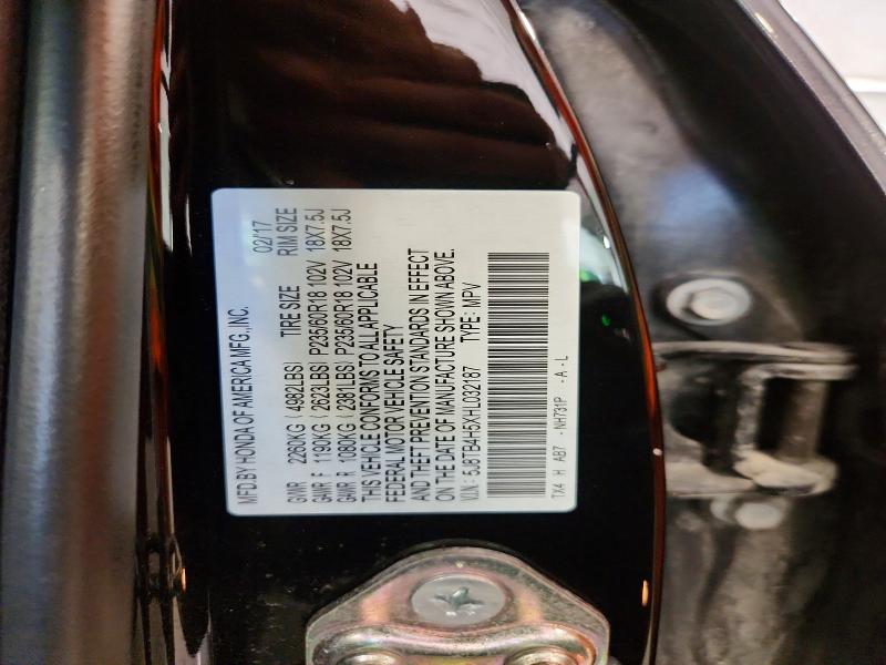 65008486 :رقم المزاد ، 5J8TB4H5XHL032187 vin ، 2017 Acura Rdx مزاد بيع