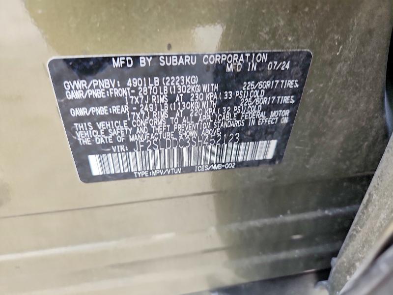 Продажа на аукционе авто 2025 Subaru Forester, vin: JF2SLDDC3SH452123, номер лота: 63931746