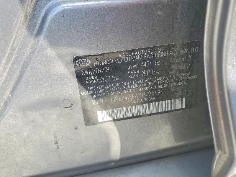 Aukcja sprzedaży 2019 Hyundai Sonata, vin: 5NPE24AF6KH794695, numer aukcji: 64147276