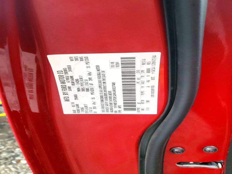 Продаж на аукціоні авто 2010 Ford Explorer, vin: 1FMEU7DE2AUA53748, номер лоту: 64246996