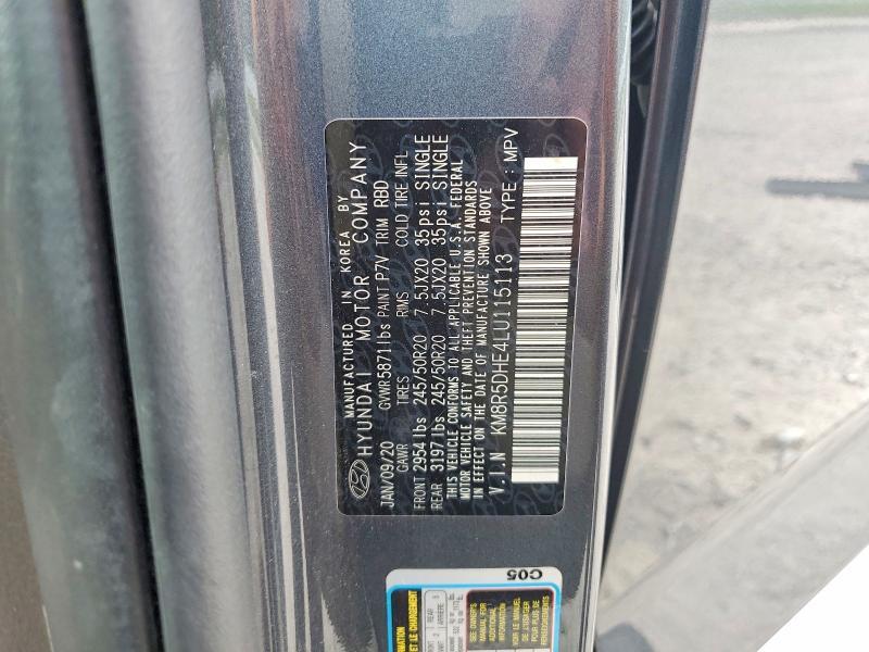 Aukcja sprzedaży 2020 Hyundai Palisade, vin: KM8R5DHE4LU115113, numer aukcji: 63556596