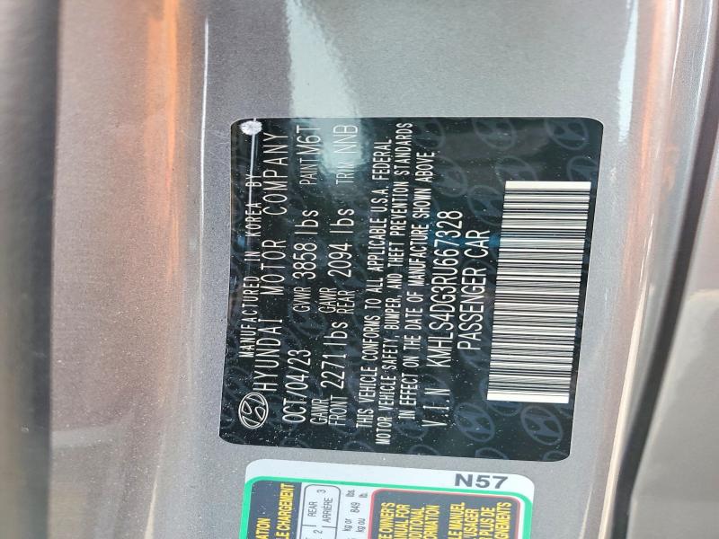 Продаж на аукціоні авто 2024 Hyundai Elantra, vin: KMHLS4DG3RU667328, номер лоту: 64030146