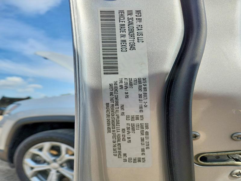 63538866 :رقم المزاد ، 3C4NJDBN3RT113945 vin ، 2024 Jeep Compass مزاد بيع
