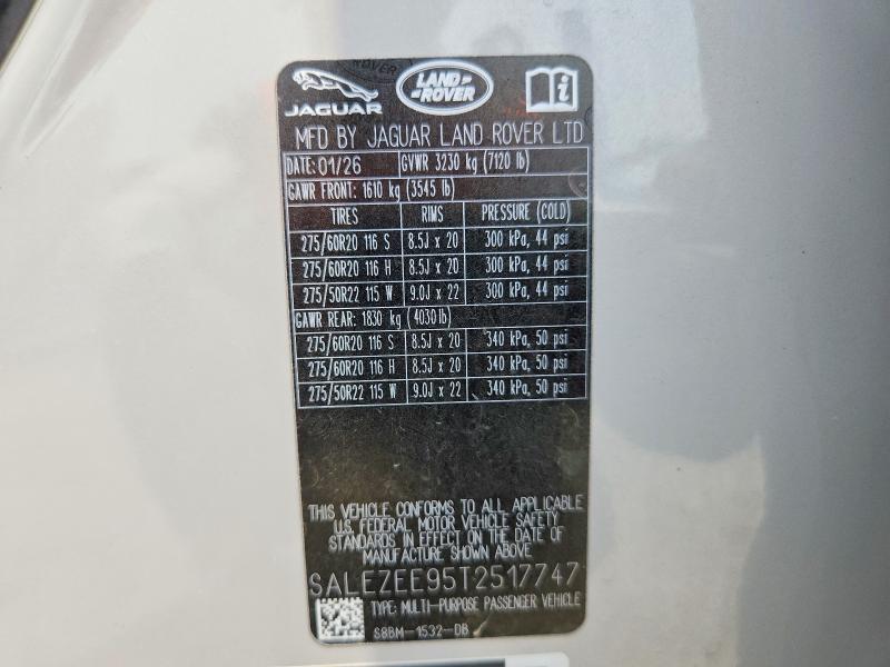 Продаж на аукціоні авто 2026 Land Rover Defender, vin: SALEZEE95T2517747, номер лоту: 64622226