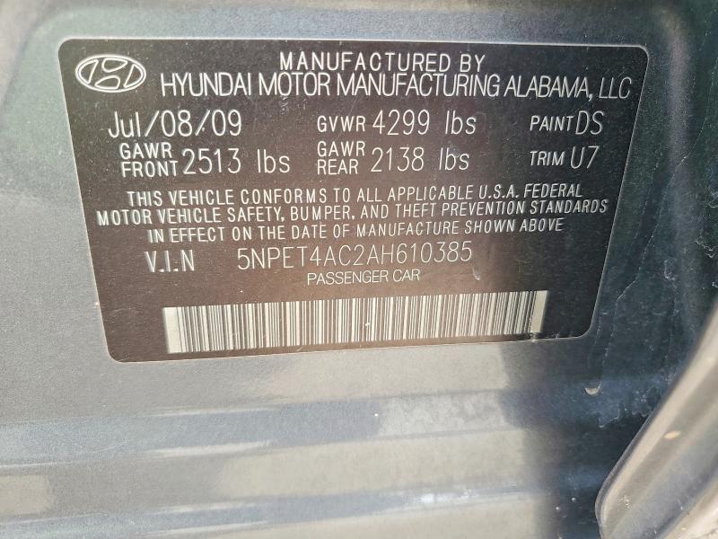 Продажа на аукционе авто 2010 Hyundai Sonata, vin: 5NPET4AC2AH610385, номер лота: 63891746