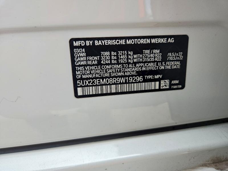 Auction sale of the 2024 Bmw X7, vin: 5UX23EM08R9W19296, lot number: 66523406