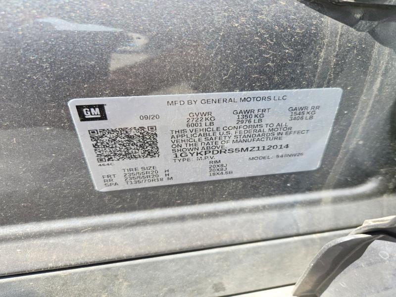 65349046 :رقم المزاد ، 1GYKPDRS5MZ112014 vin ، 2021 Cadillac Xt6 مزاد بيع