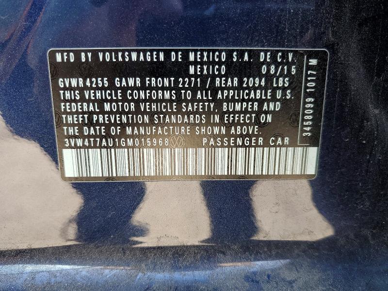 Продаж на аукціоні авто 2016 Volkswagen Gti, vin: 3VW4T7AU1GM015968, номер лоту: 65884026