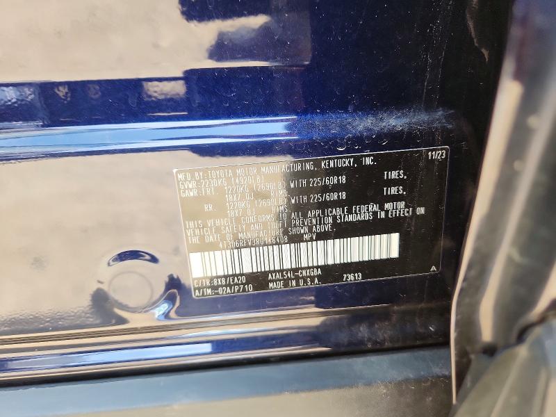65905916 :رقم المزاد ، 4T3D6RFV3RU146408 vin ، 2024 Toyota Rav4 مزاد بيع