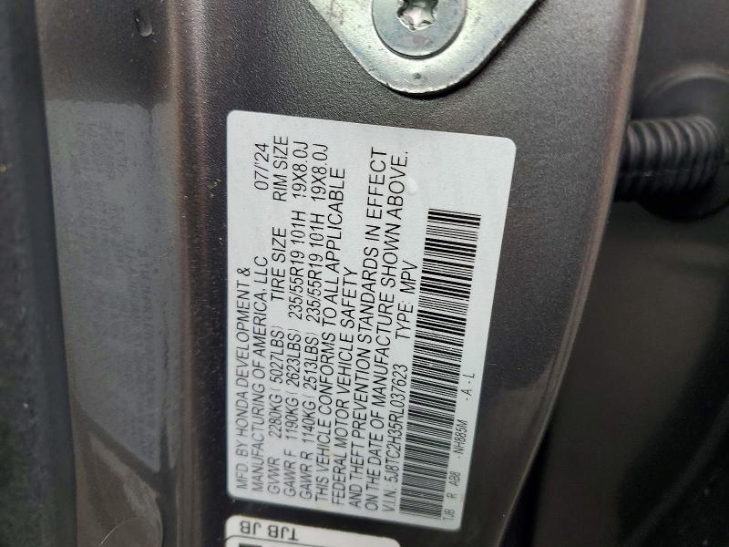 Aukcja sprzedaży 2024 Acura Rdx, vin: 5J8TC2H35RL037623, numer aukcji: 64513306