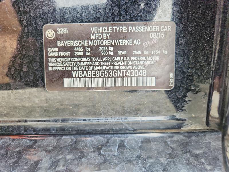 Aukcja sprzedaży 2016 Bmw 328, vin: WBA8E9G53GNT43048, numer aukcji: 66282706