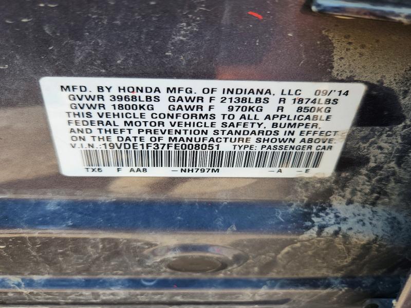 Продажа на аукционе авто 2015 Acura Ilx, vin: 19VDE1F37FE008051, номер лота: 63665466