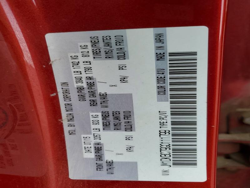 Auction sale of the 2016 Mazda Cx-3, vin: JM1DKBC79G0111799, lot number: 65500416