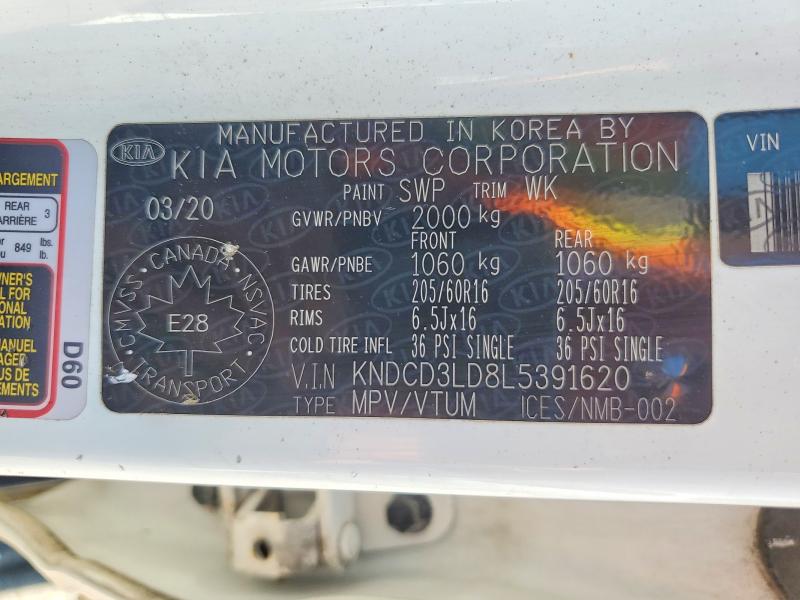Aukcja sprzedaży 2020 Kia Niro, vin: KNDCD3LD8L5391620, numer aukcji: 64231876