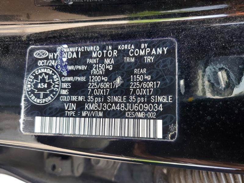 Aukcja sprzedaży 2018 Hyundai Tucson, vin: KM8J3CA48JU609034, numer aukcji: 63380136